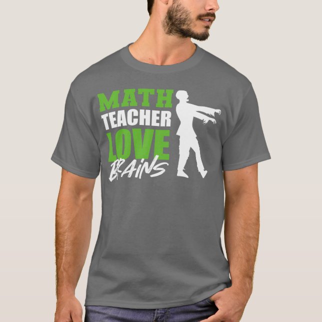 Camiseta Amor Cérebro Matemático ou Presente Divertido de M (Frente)