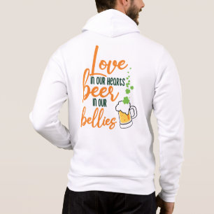 Camiseta Amor & Cerveja Dia de São Patrício Diversão-61146