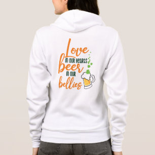 Camiseta Amor & Cerveja Dia de São Patrício Diversão-61146