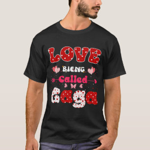 Camiseta Amor Chamado Gaga Engraçado Dia de as mães Para As