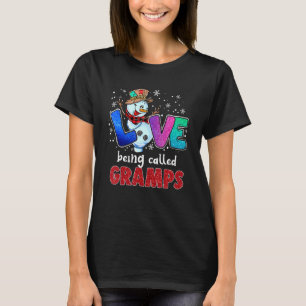 Camiseta Amor Chamado Gramps Snowman Engraçado Natal P