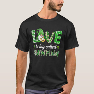 Camiseta Amor Chamado Mawmaw Gnomo Xadrez St Patricks D