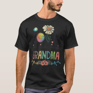Camiseta Amor Chamado Vovó Flores do Coração