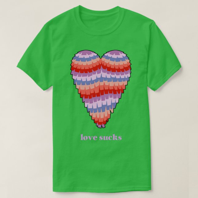 Camiseta Amor Cheira dia de os namorados Pinata (Frente do Design)