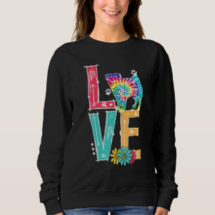 Camiseta Amor Chinês Pug Tie Dye Rainbow Pug Chinês