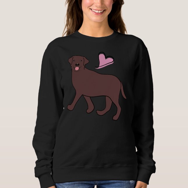 Camiseta Amor Chocolate Labrador Retriever (Frente)
