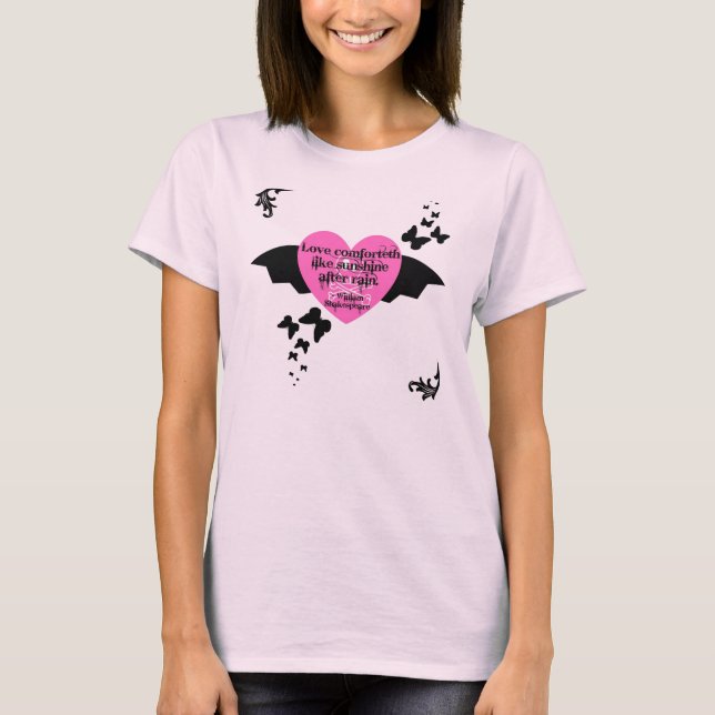 Camiseta Amor Citação-Shakespeare (Frente)