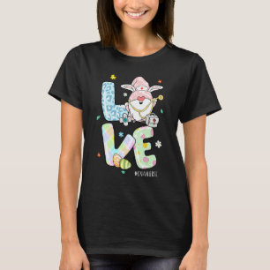 Camiseta Amor Cna Enfermeira Vida Gnomo Estetoscópio Leopar