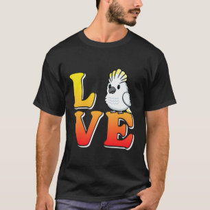Camiseta Amor Cockatoos papagaio paquato paquato coelho