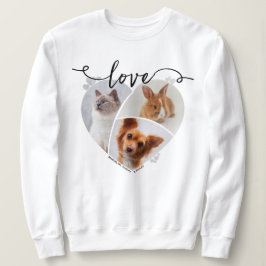 Camiseta Amor, Colagem de Fotos Personalizada em Forma de C