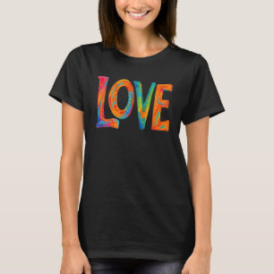 Camiseta Amor Colorido em Palavras