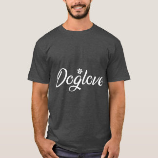 Camiseta Amor com Cachorro Pata Cachorros retro amigos