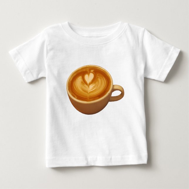 Camiseta Amor Com Café De Arte Latina (Frente)