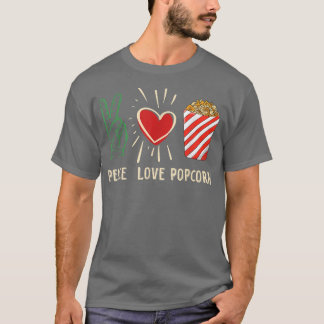 Camiseta Amor com Cinema em Cinema Popcorn Night Television