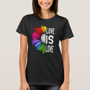 Camiseta Amor Com Daisy Lgbt Gay Lésbica