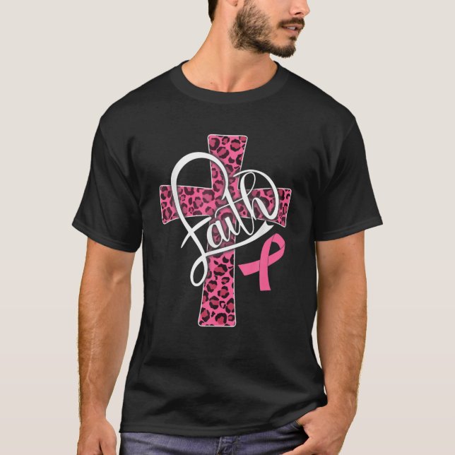 Camiseta Amor Com Fé, Cancer Religioso Cristão (Frente)