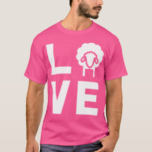 Camiseta Amor Com Ovinos Engraçados Sussurra