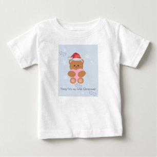 Camiseta Amor com ursinho de Natal