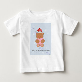 Camiseta Amor com ursinho de Natal
