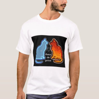 Camiseta amor como agua y fuego intenso
