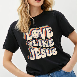 Camiseta Amor como Jesus Camisa, Camisa-T-Mulher