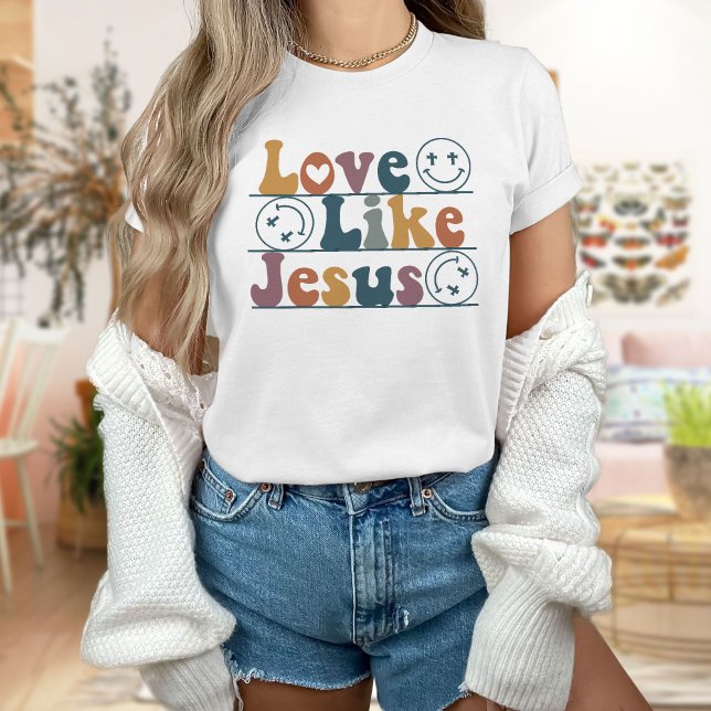 Camiseta Amor Como Jesus Camisa, Trendência (Criador carregado)