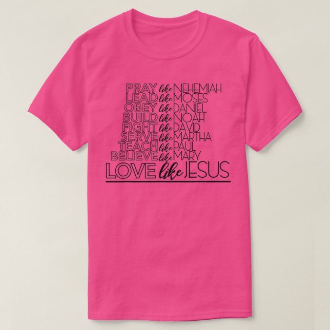 Camiseta Amor Como Jesus Christian Design (Frente do Design)