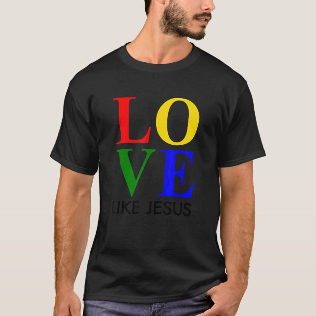 Camiseta Amor Como Jesus Cristo, Crença, Fé E (Frente)