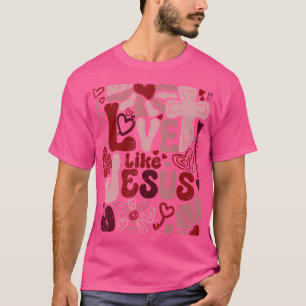 Camiseta Amor Como Jesus Deus Religioso Cruz Cristã Boho
