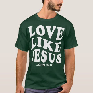 Camiseta Amor Como Jesus Deus Religioso Flor Cristão Smi