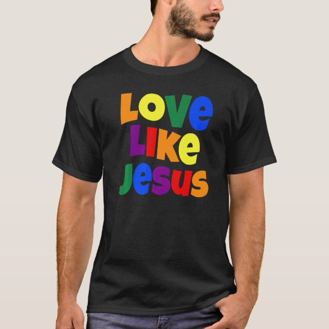 Camiseta Amor Como Jesus Deus Religioso Gráfico Cristão (Frente)