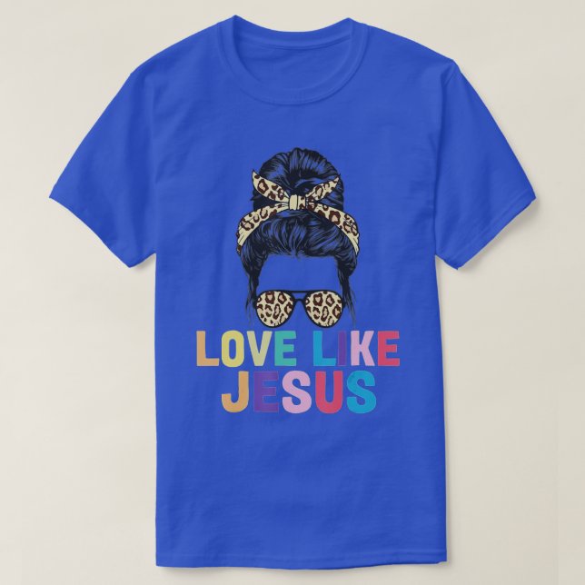 Camiseta Amor Como Jesus Deus Religioso Mulheres Cristãs (Frente do Design)