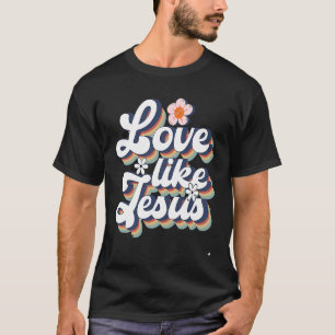 Camiseta Amor Como Jesus Deus Religioso Palavras Cristãs