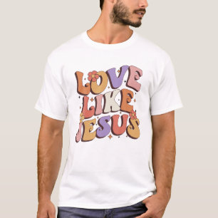 Camiseta Amor Como Jesus Deus Religioso Vintage Cristão Fl