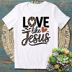 Camiseta Amor Como Jesus - Fé Cristã Inspiradora