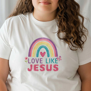 Camiseta Amor Como Jesus, Fé Inspirada,