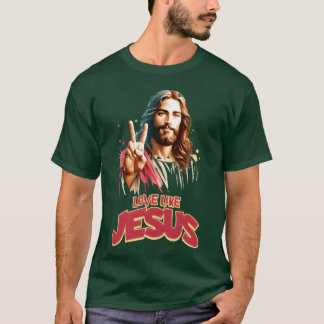 Camiseta Amor Como Jesus Filme Poster Estilo Engraçado