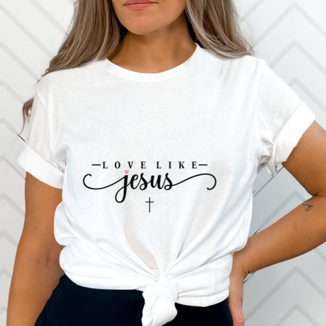 Camiseta Amor Como Jesus-Inspirador-Cristão-Base-Fé (Criador carregado)