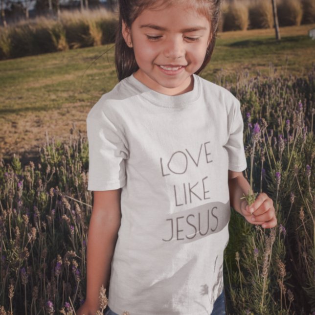Camiseta Amor como Jesus Menina (Criador carregado)