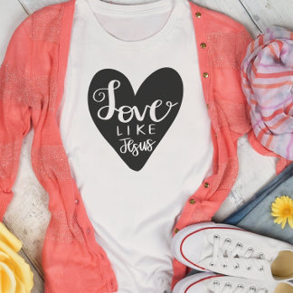 Camiseta Amor como Jesus Mulher Cristã