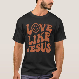Camiseta Amor Como Jesus Mulheres Cristãs Garotas Roupa