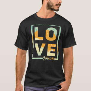 Camiseta Amor Como Jesus Retro Christian Faith Vintage John
