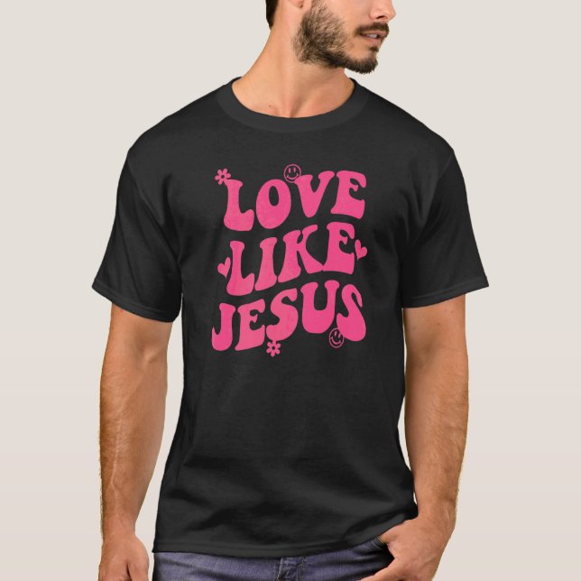 Camiseta Amor Como Jesus Sorrindo Deus Religioso Cristão (Frente)