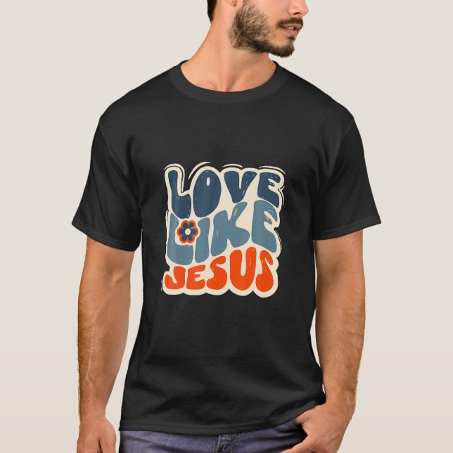 Camiseta Amor Como Jesus Tee Gráfico (Frente)