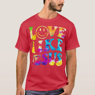 Camiseta Amor Como Jesus Tie Dye Faith Christian Jesus Men