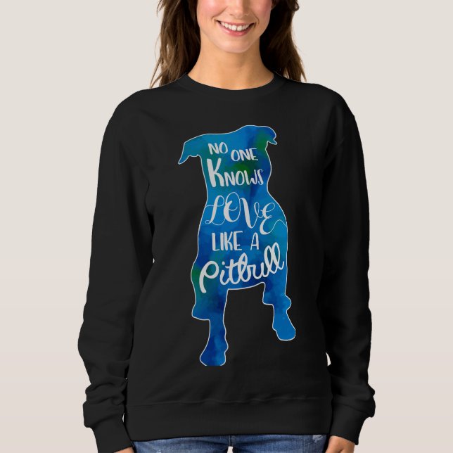 Camiseta Amor Como Uma Cor Azul Pitbull (Frente)