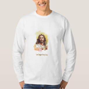 Camiseta Amor Conquista Cada Cruz - Jesus