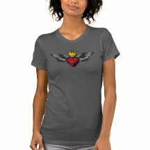Amor Conquista Tudo - Flaming Winged Heart Women's