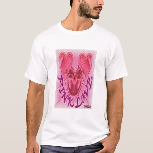 CAMISETA AMOR COR-DE-ROSA (Frente)
