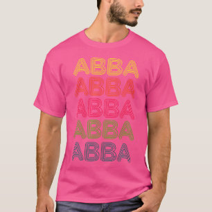 Camiseta Amor Coração Abba Tee Grunge Estilo Vintage Preto 